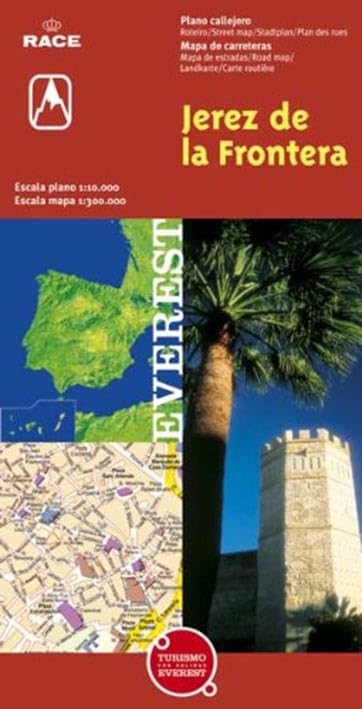 ler totalmente Jerez de la Frontera, Cádiz. Plano callejero y mapa de carreteras