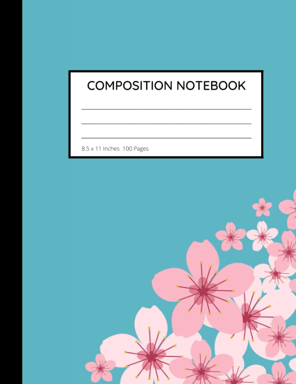 Japanese Cherry blossom Composition Notebook: Wide ruled Pages with Pink Sakura Flowers Pattern for Back to School Writing Pad baixar o livro de graça
