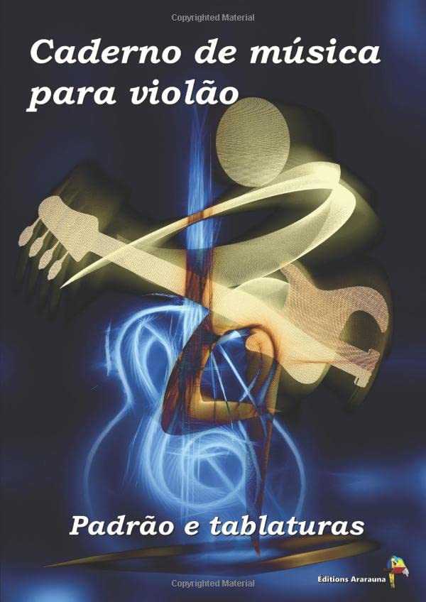 ler totalmente Caderno de música para violão - Padrão e tablaturas (Portuguese Edition)