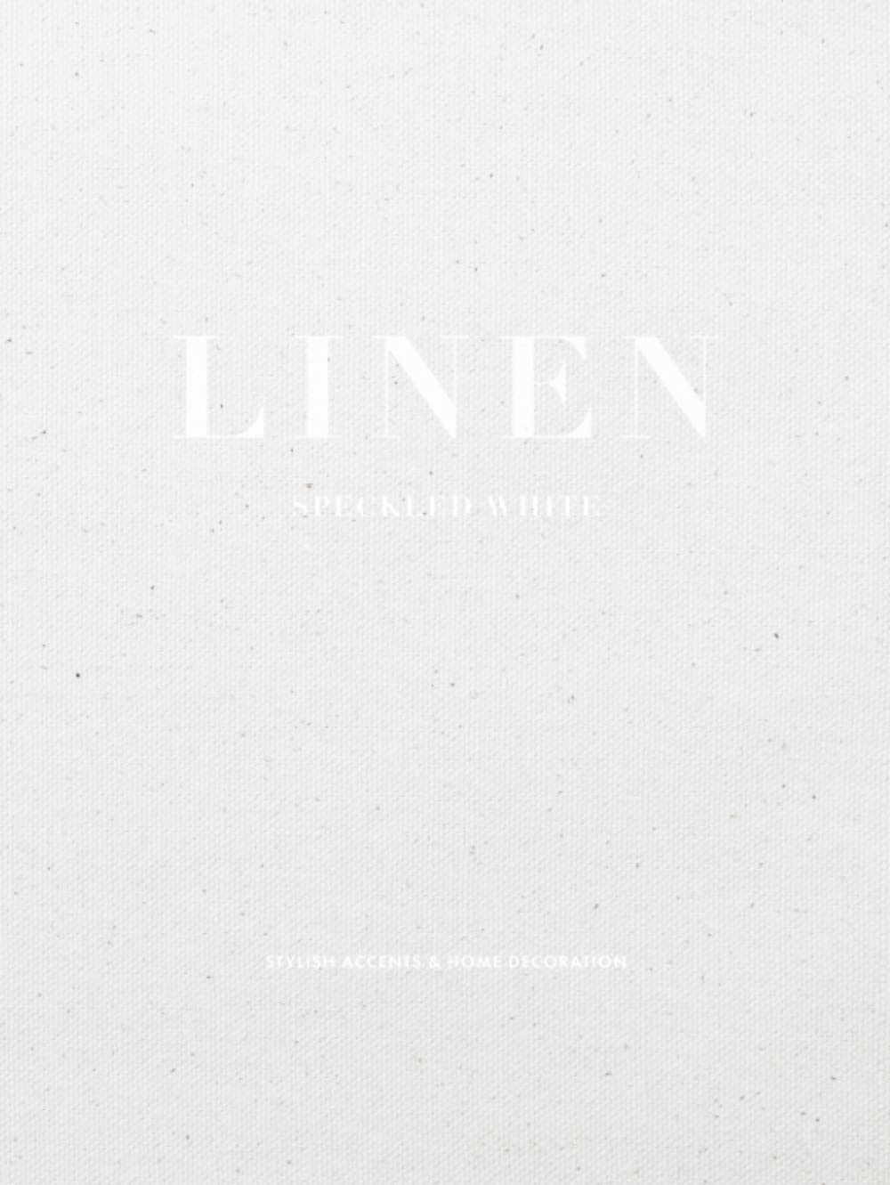 ler totalmente Speckled White Linen - Decorative Hardcover Display Book | Linen Style Home Accents for Coffee Table Display (Realistic Fabric Effect Cover): Ideal... | Minimal Internal Layout (Fabric Accents)