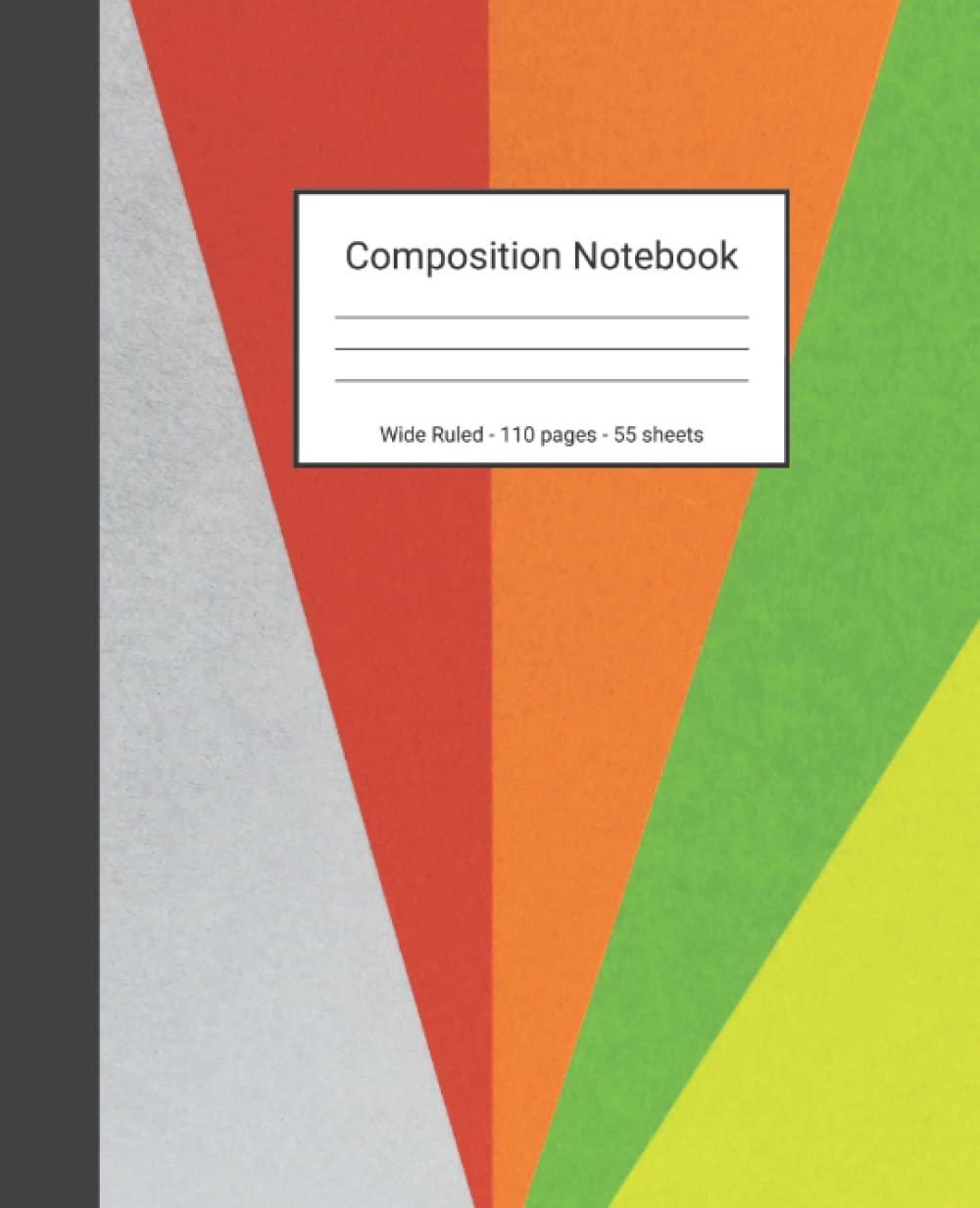 Composition Notebook: Wide Ruled Paper Notebook Journal - Red And Green Colored Abstract Art - Blank Wide Lined Workbook baixar livro de graça