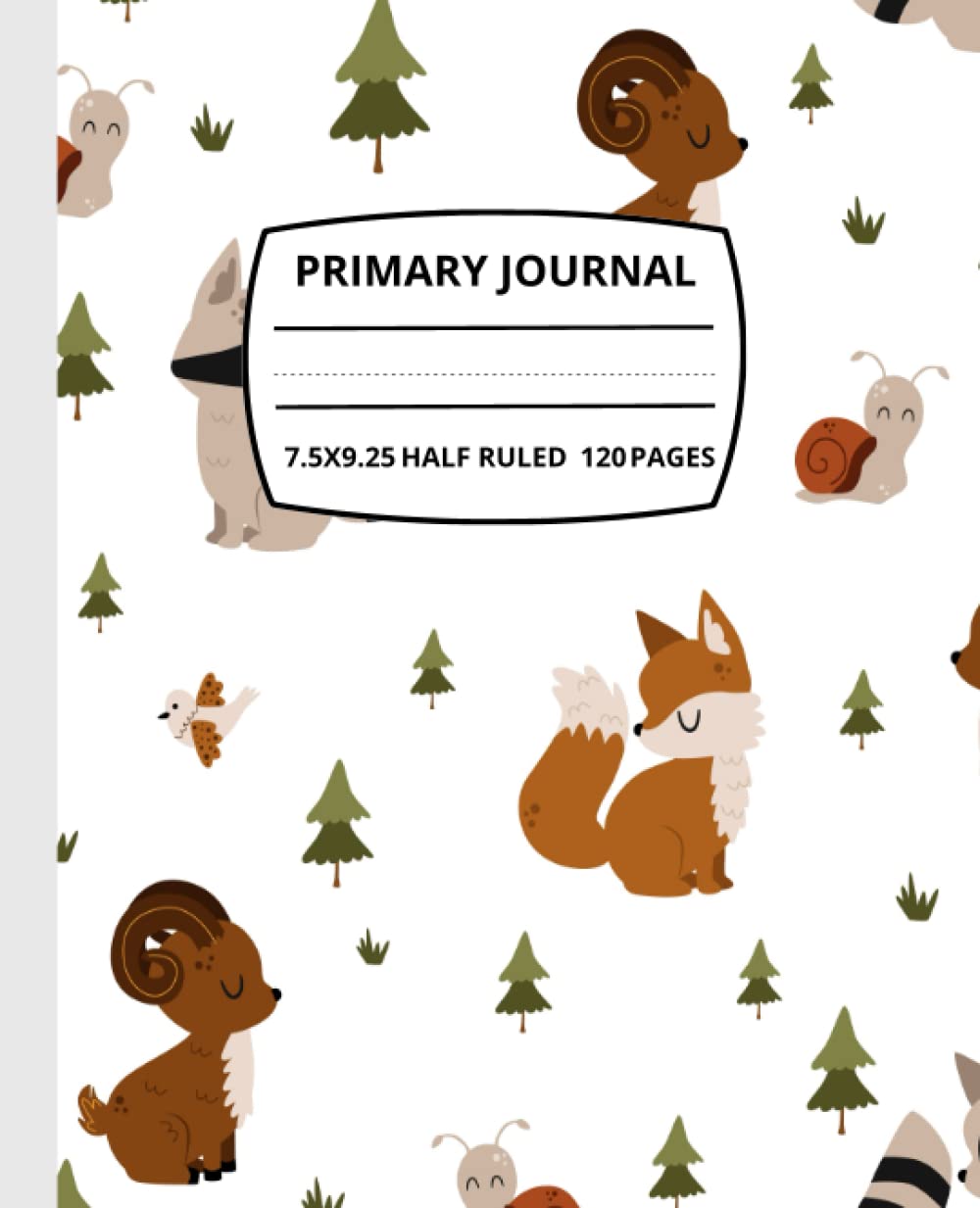 Primary Composition notebook K-2: Animals Primary story journal with Picture Space and Dotted Midline| Top Half Blank | Handwriting Practice Paper | for writing and drawing size 7.5” x 9.25” baixar o livro de graça