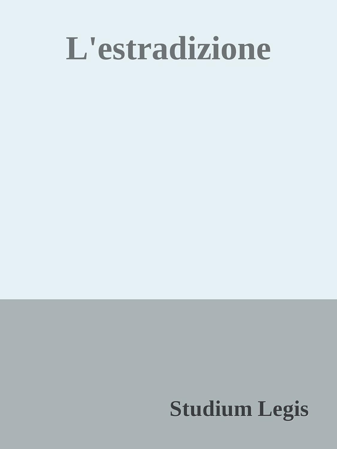 L'estradizione (Italian Edition) baixar livro de graça