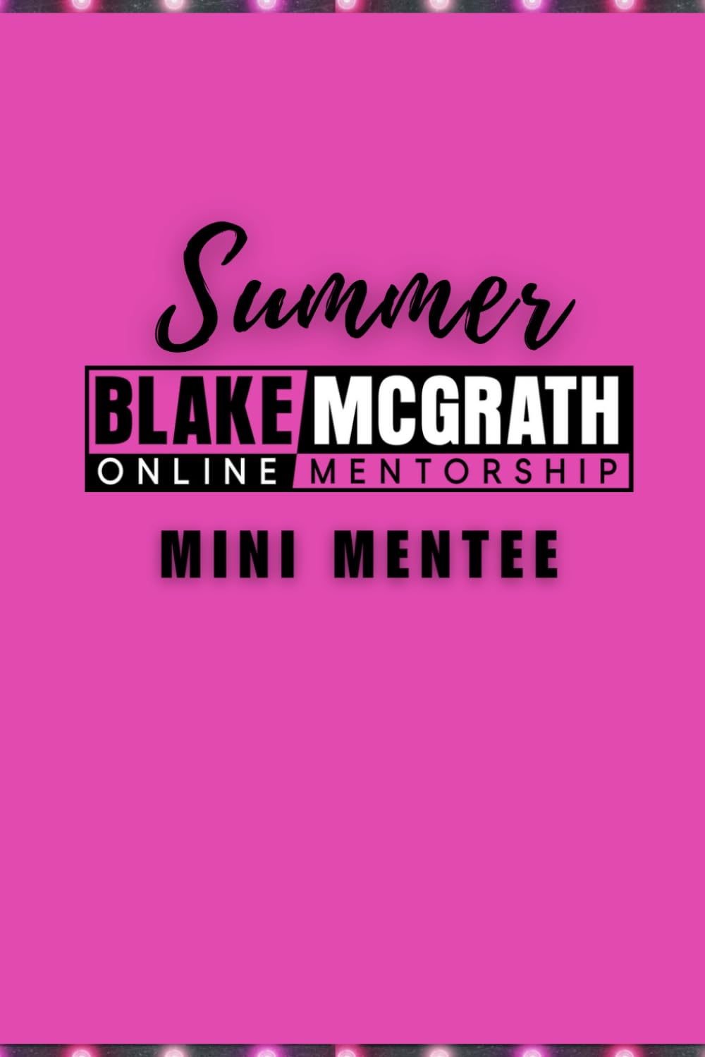 Blake McGrath Summer Mentorship Journal: Mini