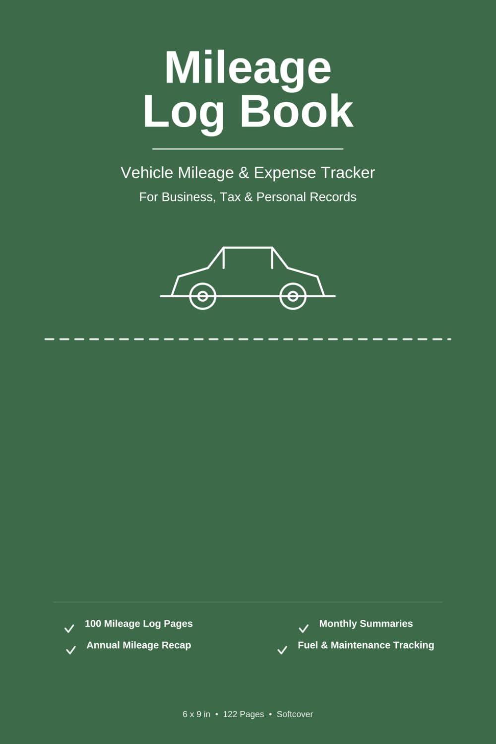 Mileage Log Book: Vehicle Mileage & Expense Tracker baixar o livro de graça