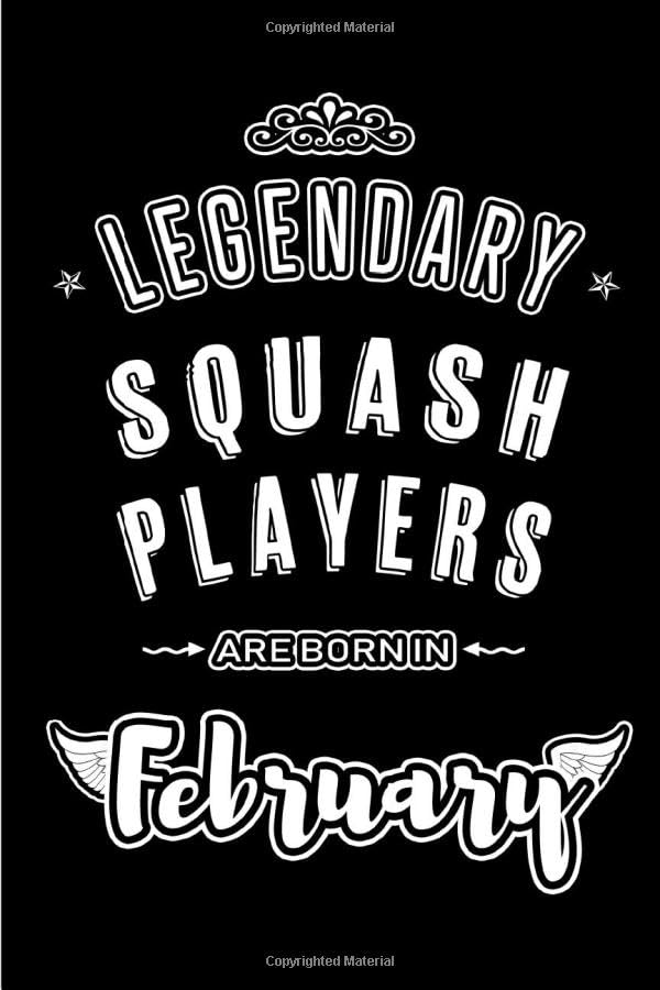 capítulo por capítulo baixar Legendary Squash Players are Born in February: Blank lined professional Squash Player journal / notebook / diary as a funny exclusive birthday gifts from family, friends and co workers.