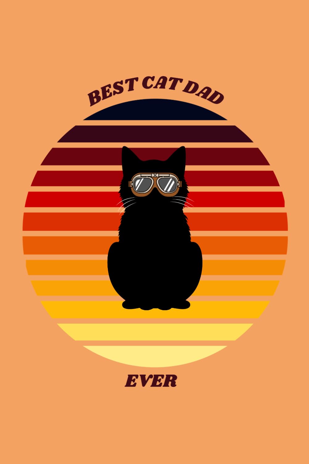 capítulo por capítulo baixar Best Cat Dad Ever: Funny Cat Lover Lined Notebook, 6x9 Inches, 110 College Ruled Pages, Retro 70s Vintage Sunglasses Cat Matte Cover, Humorous Diary Gift for Men and Pet Owners