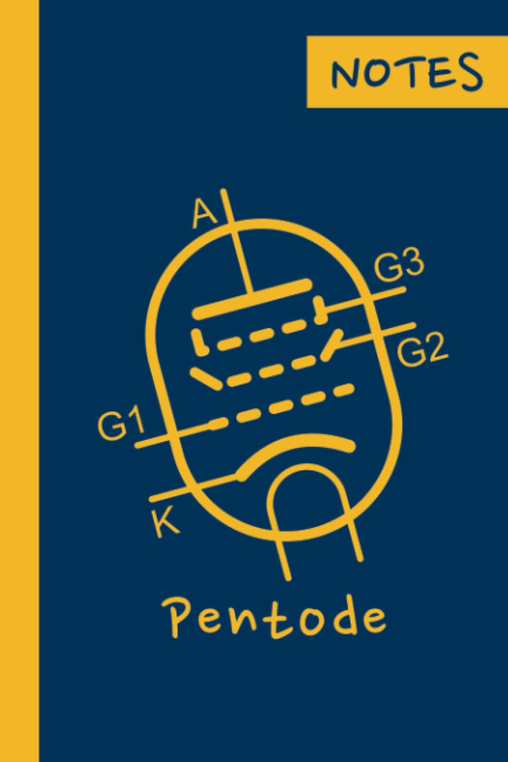 Notebook - Pentode: Symbol of a Vacuum Tube, Dot Grid Paper