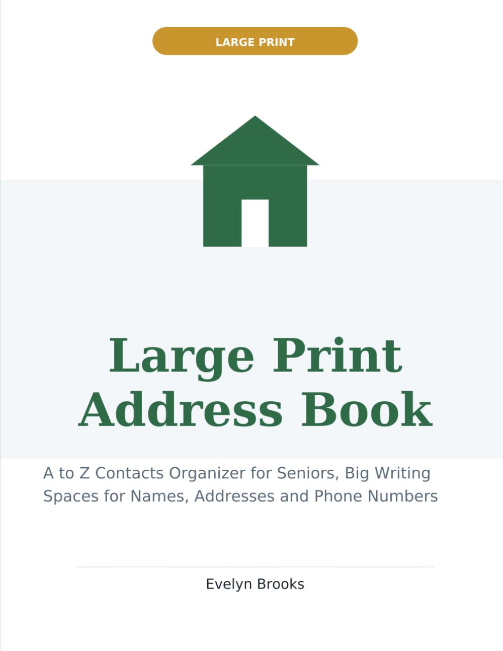 capítulo por capítulo baixar Large Print Address Book: A to Z Contacts Organizer for Seniors, Big Writing Spaces for Names, Addresses and Phone Numbers