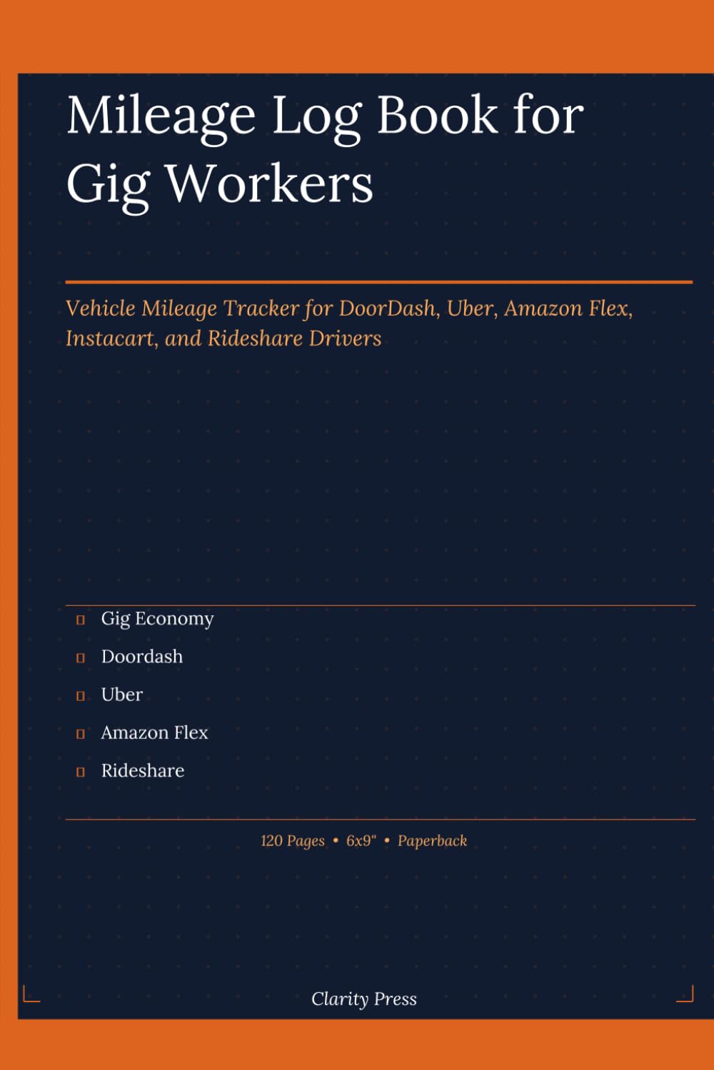 Mileage Log Book for Gig Workers: Vehicle Tracker for DoorDash, Uber & Rideshare: Track Every Mile, Maximize Tax Deductions & Simplify IRS Compliance baixar o livro de graça