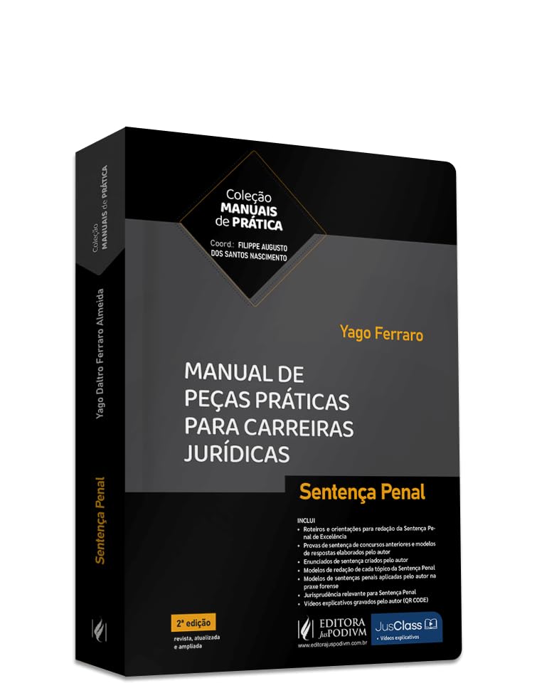 Manual de Peças Práticas Para Carreiras Jurídicas - Sentença Penal baixar livro de graça