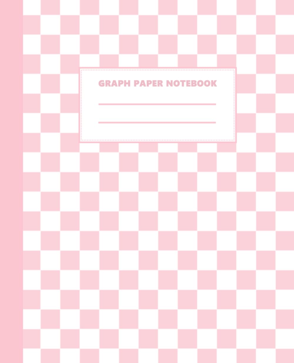 ler totalmente Math Notebook 1/2 Inch Squares: Graph Paper Composition Notebook | 7.5 x 9.25 | 2 Squares per Inch Grid | 110 Pages | Cute Pastel Pink Check