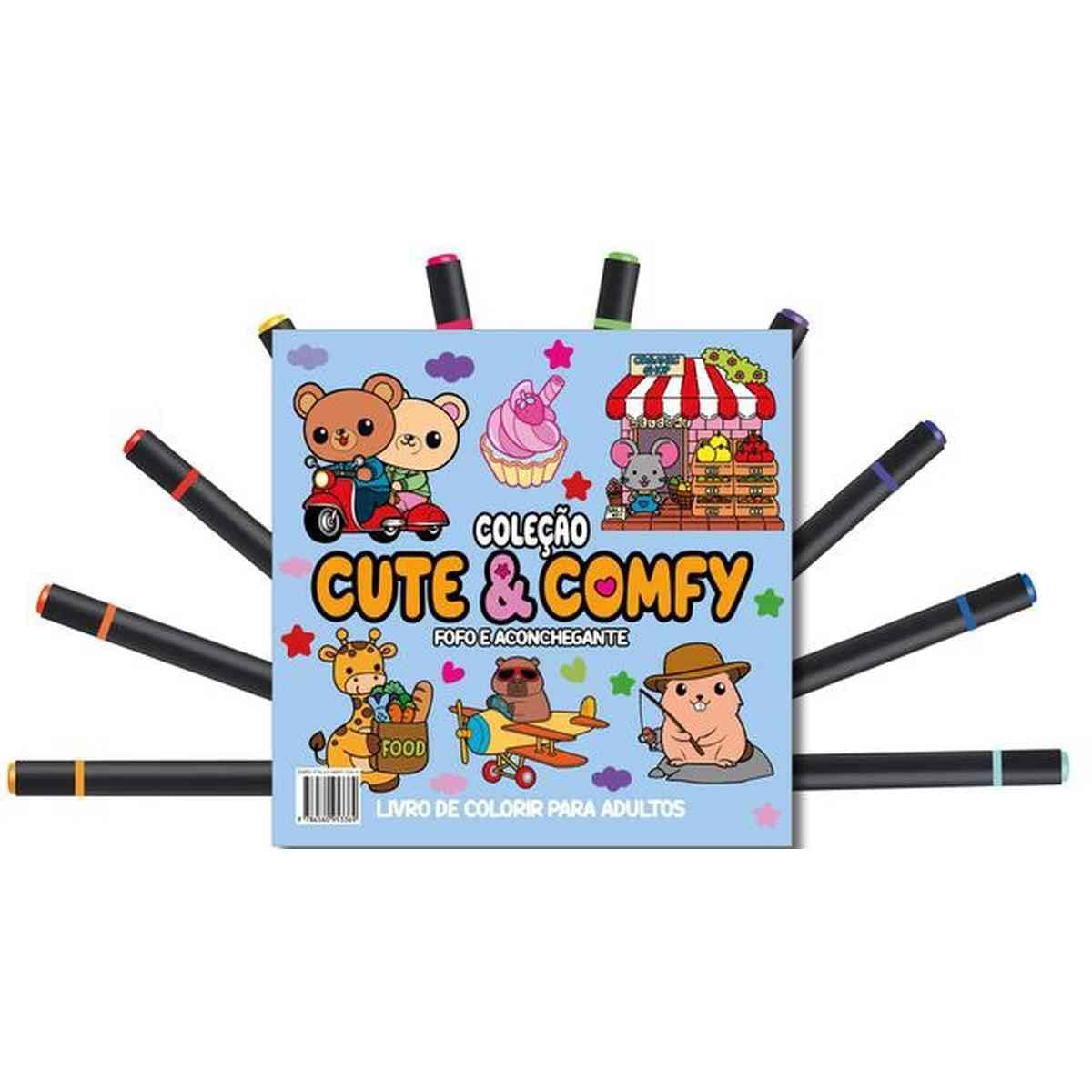 capítulo por capítulo baixar Cute & Comfy Coloring Book for Adults - Fofo e Aconchegante - Livro de Colorir Adulto