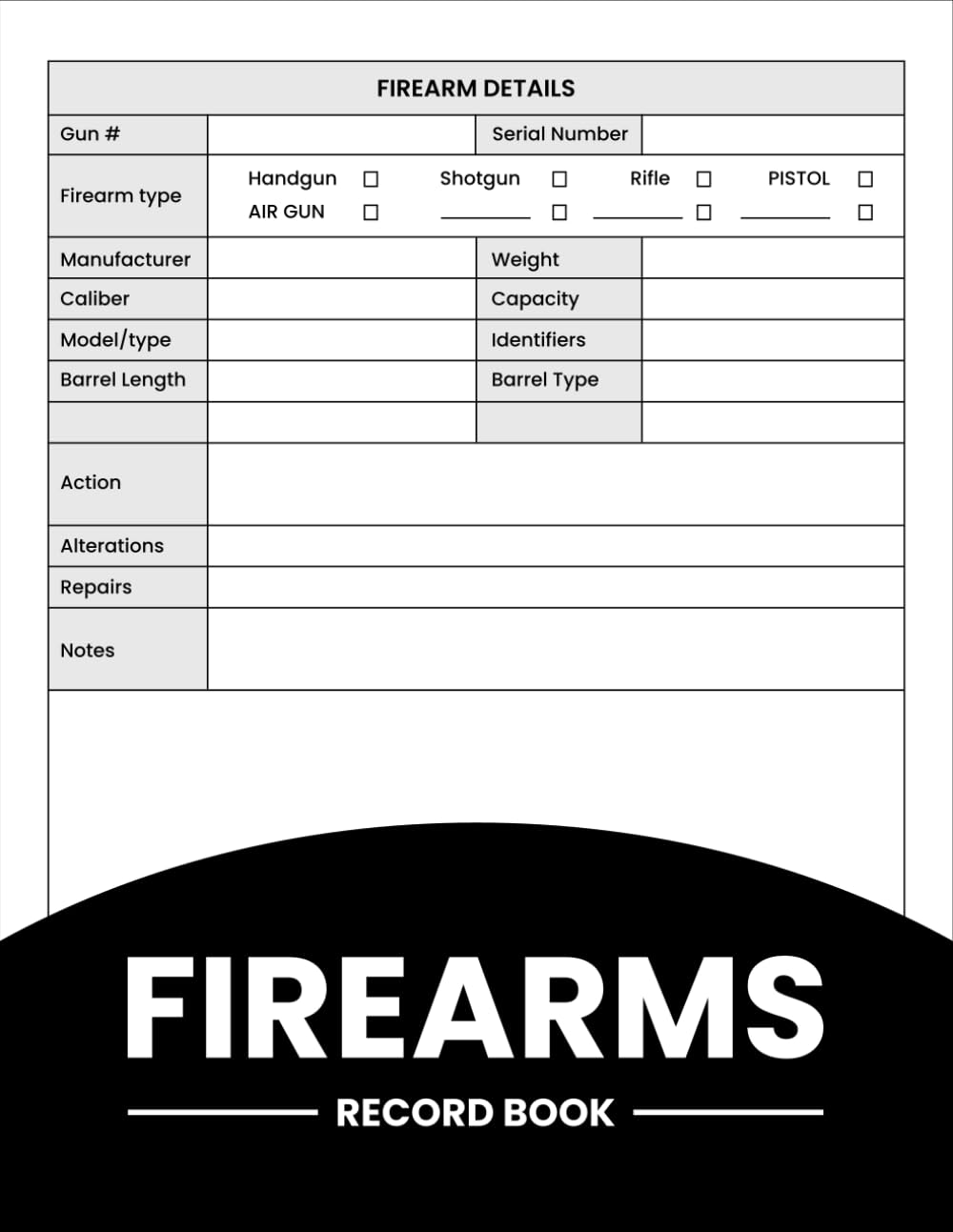 Firearms Record Book: Firearms Inventory Log Book For Gun Owners With Firearms Details, Acquisition and Deposition baixar o livro de graça