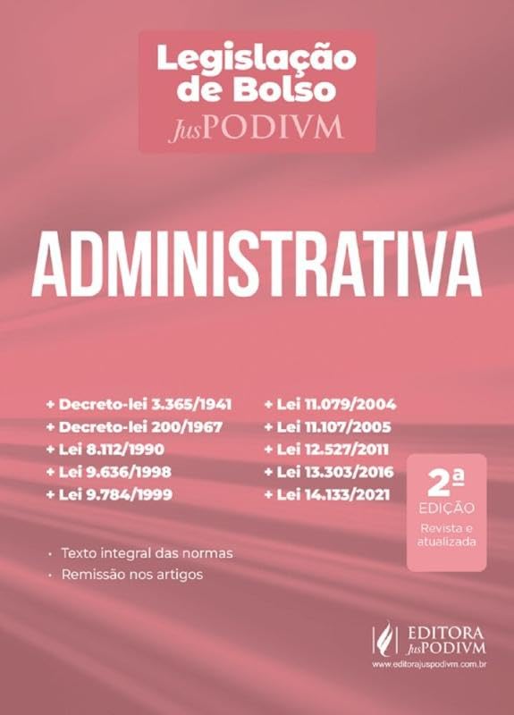 capítulo por capítulo baixar Legislação de Bolso Administrativa - 2ª Edição (2025)