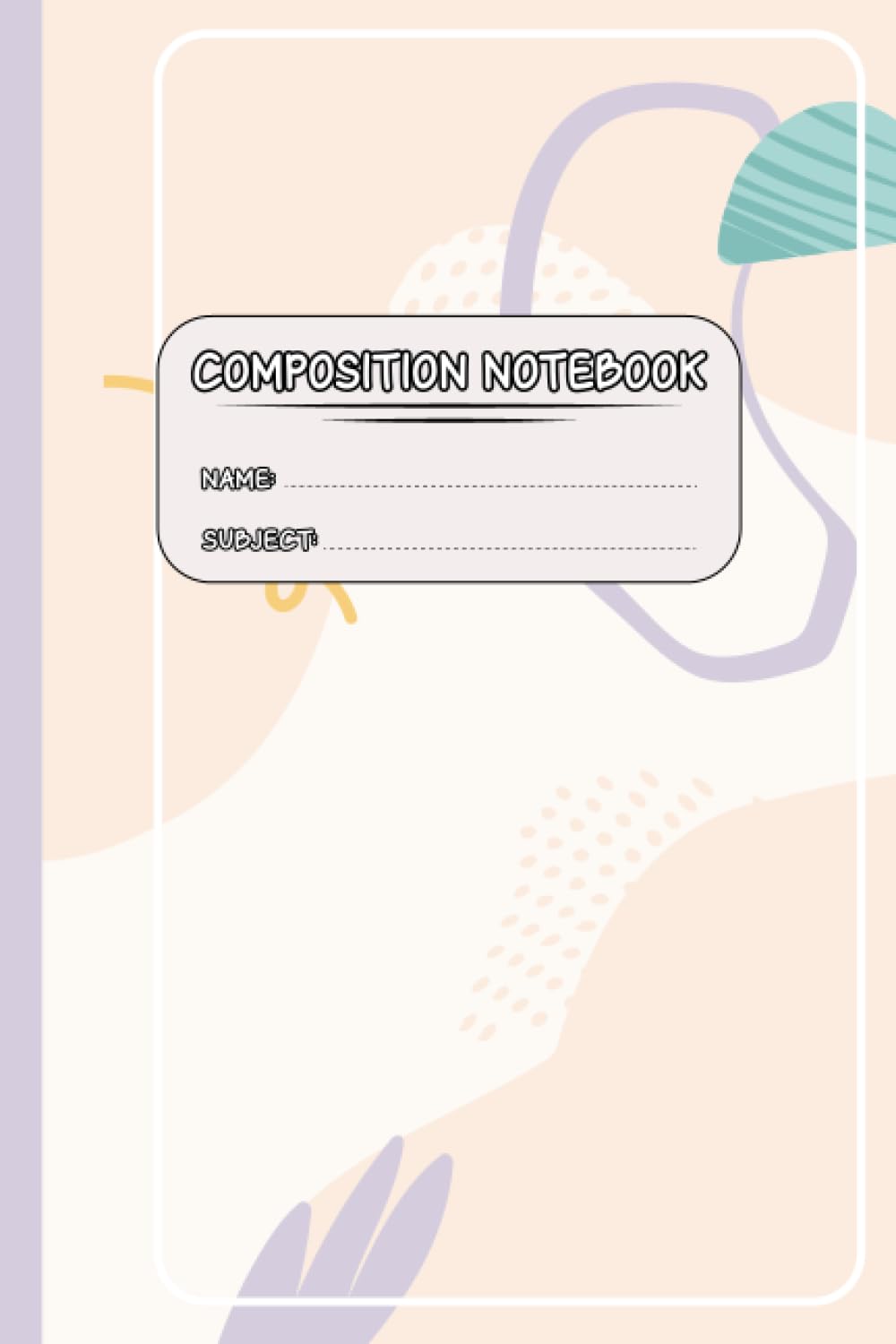 COMPOSITION NOTEBOOK: Journal Notebook, Back To School Notebook, Wide Blank Lined Workbook for Teens Kids Students for Home School College baixar o livro de graça