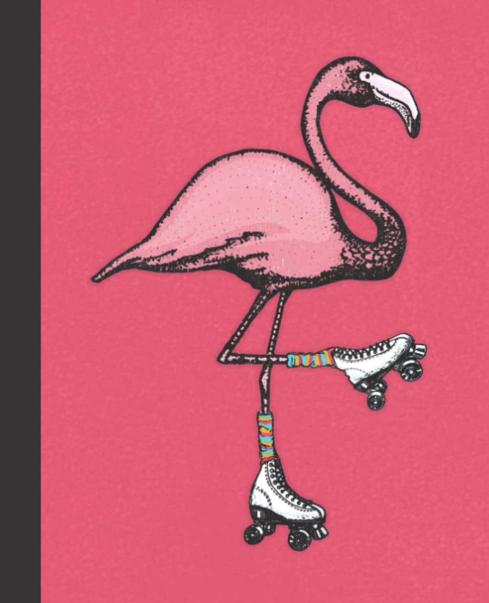 capítulo por capítulo baixar Composition Notebook College Ruled: Flamingo on Roller Skates - Hot Pink