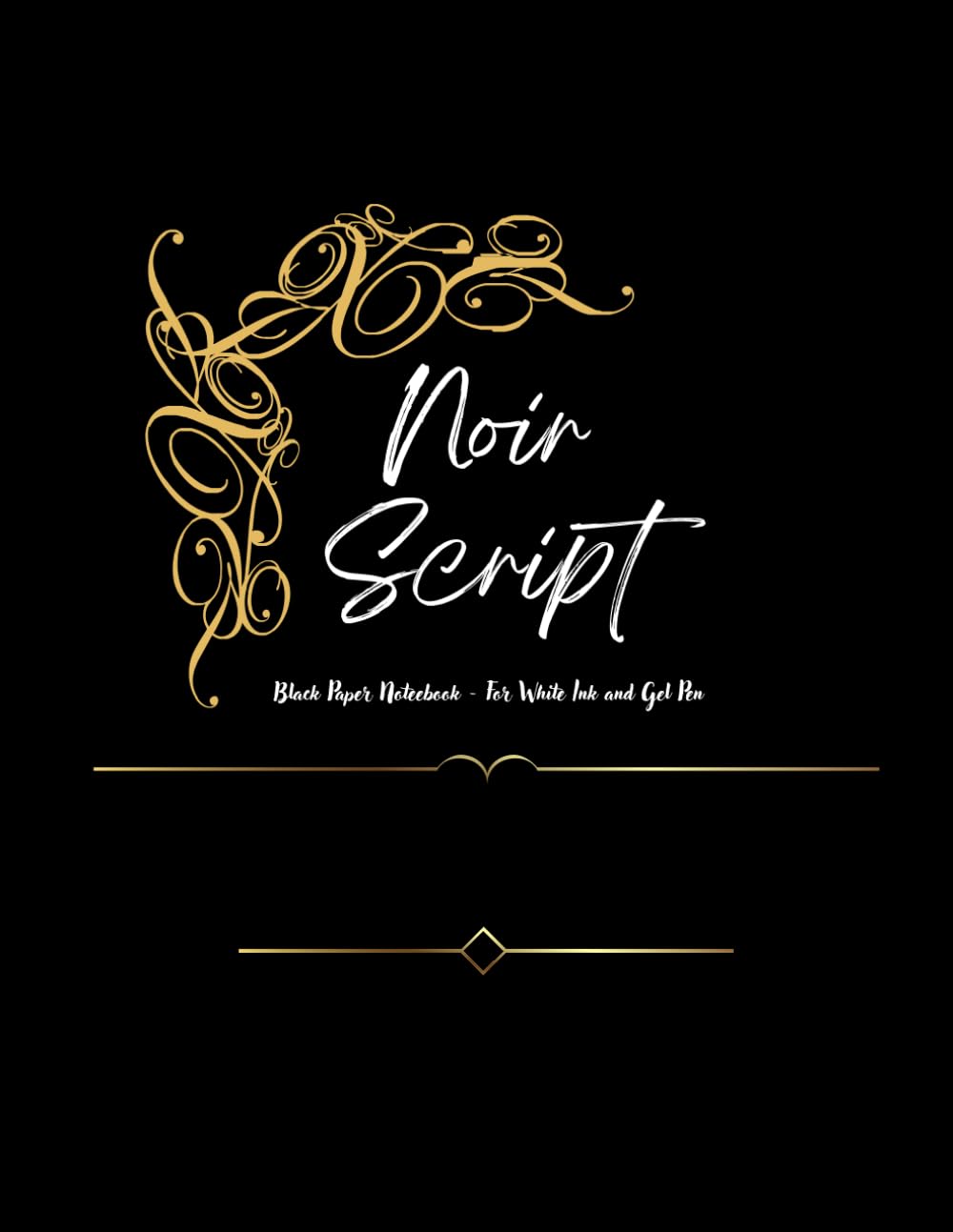 ler totalmente Noir Script: Where Creativity Shines in the Dark: Black Paper Notebook (Portuguese Edition)