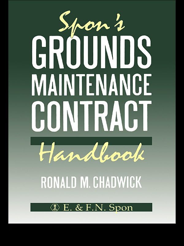 ler totalmente Spon's Grounds Maintenance Contract Handbook (English Edition)