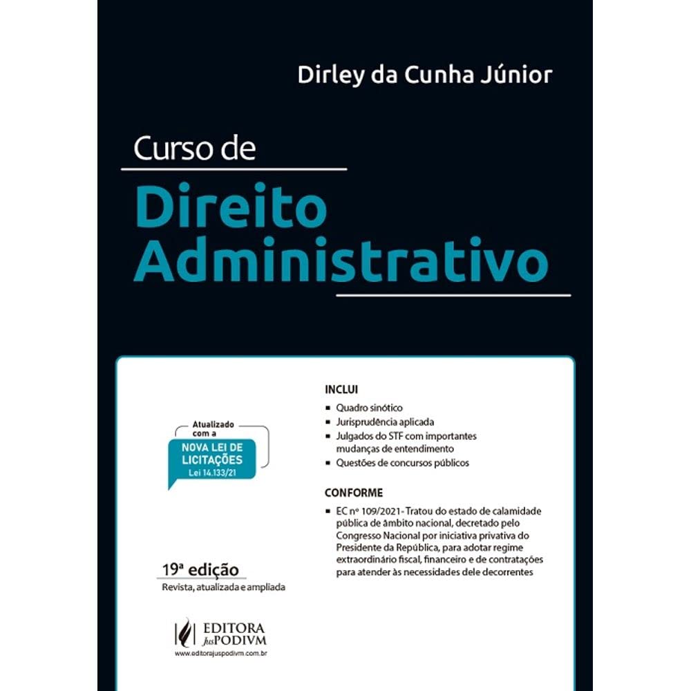 Curso De Direito Administrativo (cunha Jr/juspodiu baixar o livro de graça