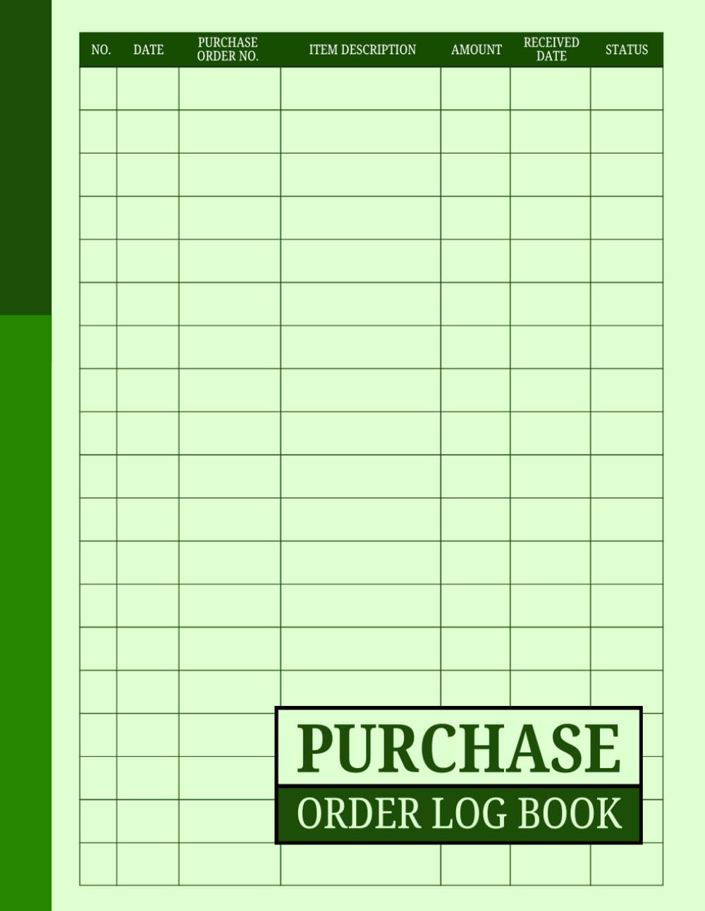 ler totalmente Purchase Order Log Book