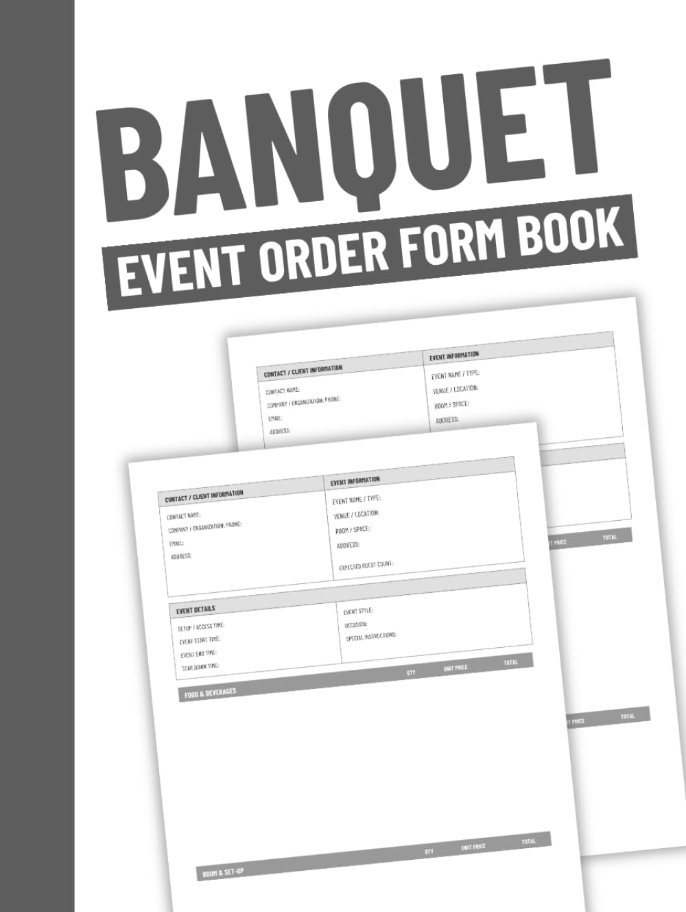 Banquet Event Order Form Book