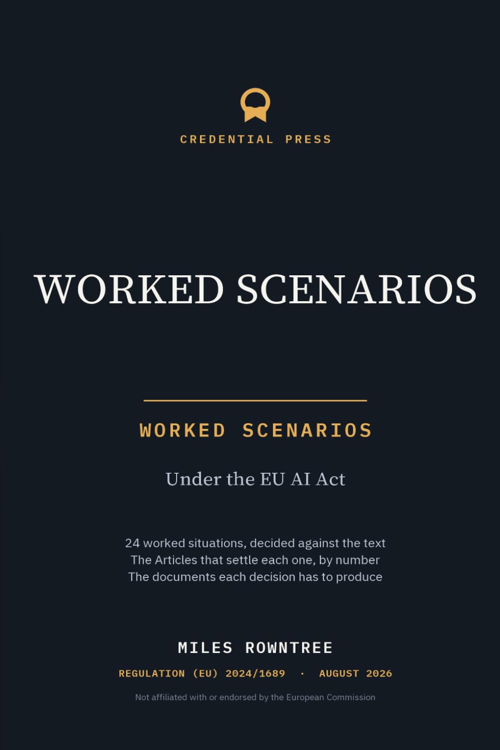AI Governance Worked Scenarios: 24 worked situations under the EU AI Act, decided against the Articles baixar o livro de graça