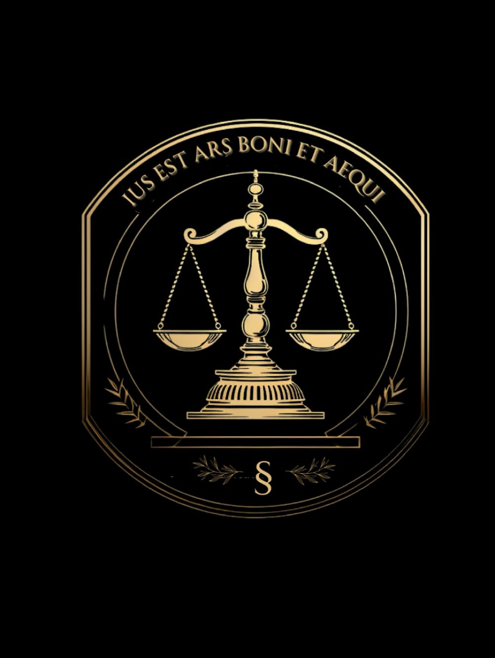 ler totalmente Latin legal motto - Ius est ars boni et aequi: lined notebook, hardcover, 8.25 x 11, 160 pages