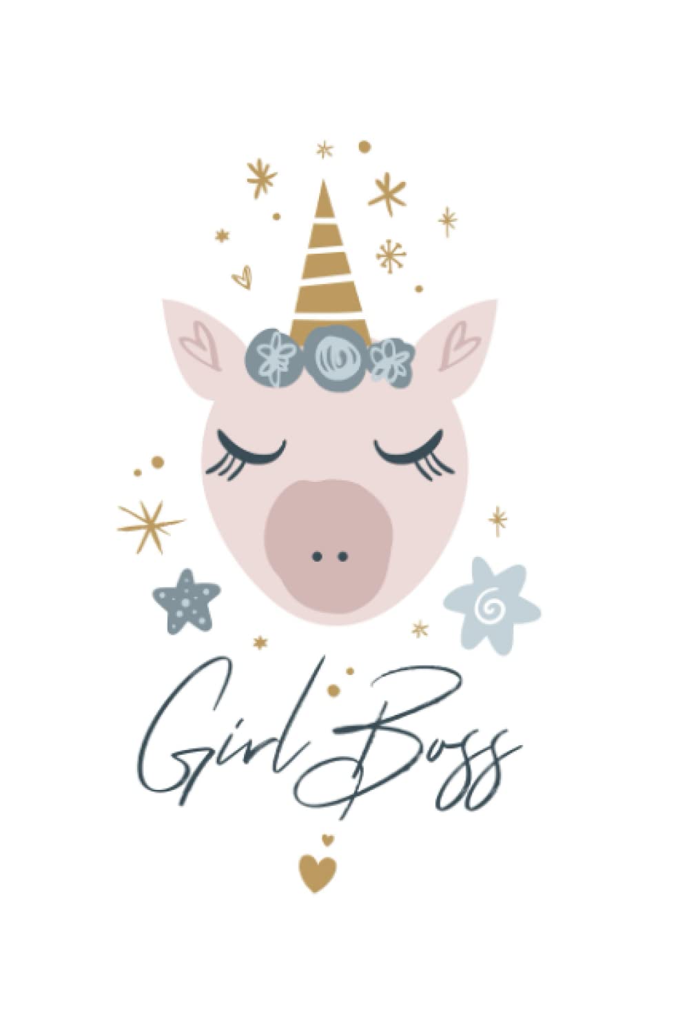 ler totalmente Unicorn Pig Girl Boss: Blank Lined Notebook for Journaling and Notes