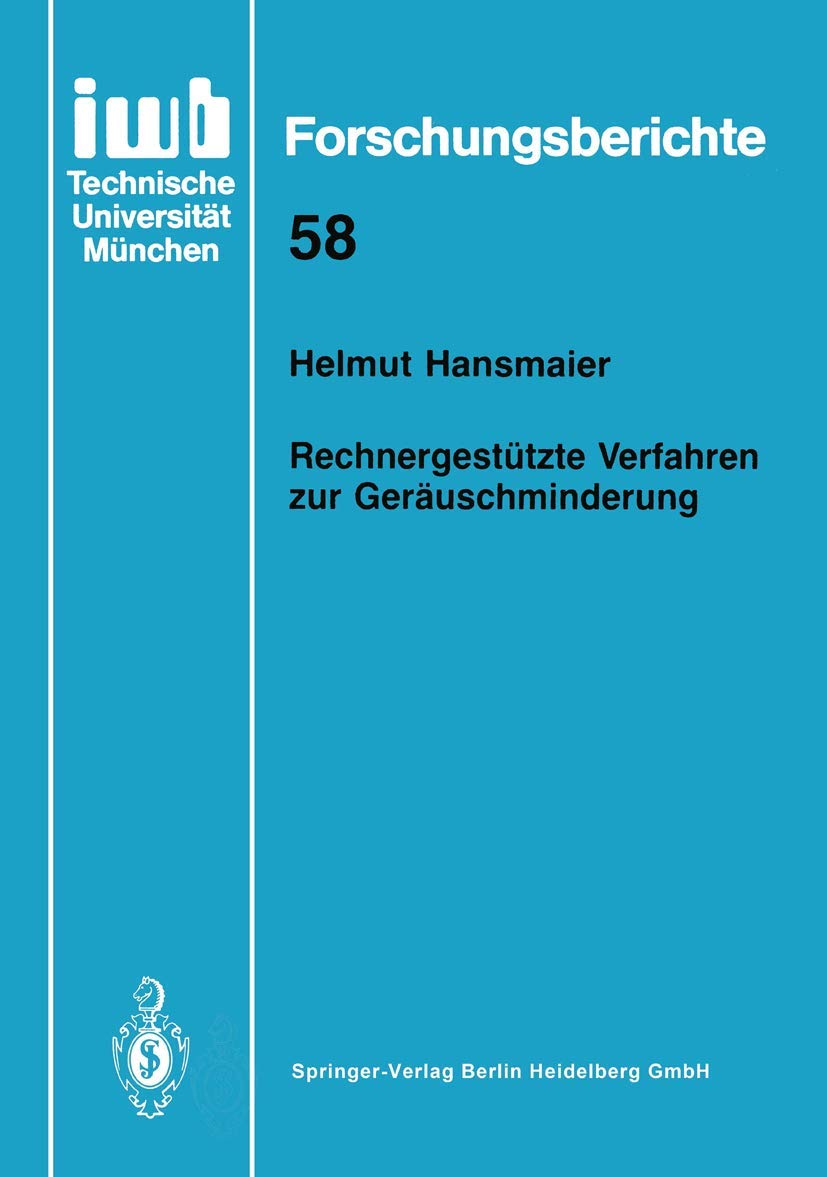 Rechnergestützte Verfahren Zur Geräuschminderung: 58 baixar livro de graça