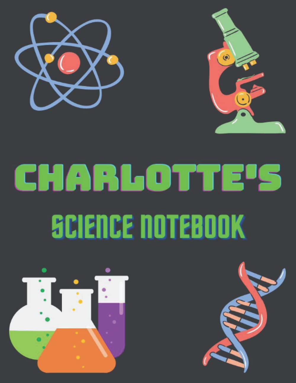 capítulo por capítulo baixar SCIENCE NOTEBOOK: Charlotte: Personalized name notebook for science, First name for women and girls, 8.5 x 11lined notebook, 120 pages