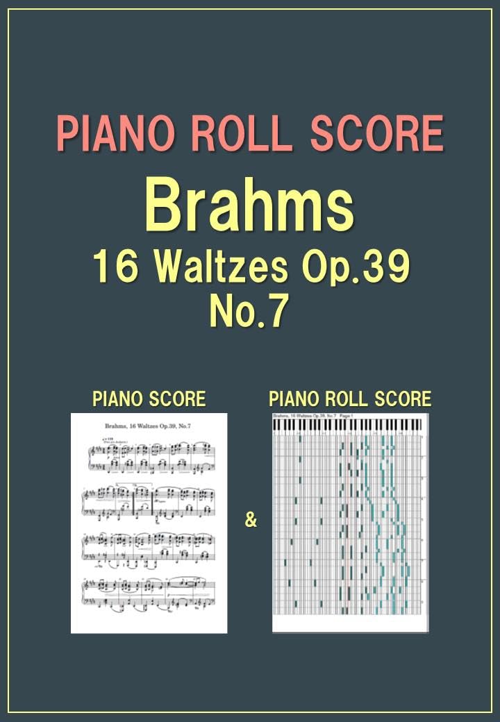 capítulo por capítulo baixar PIANO ROLL SCORE Brahms, 16 Waltzes Op.39, No.7 (English Edition)