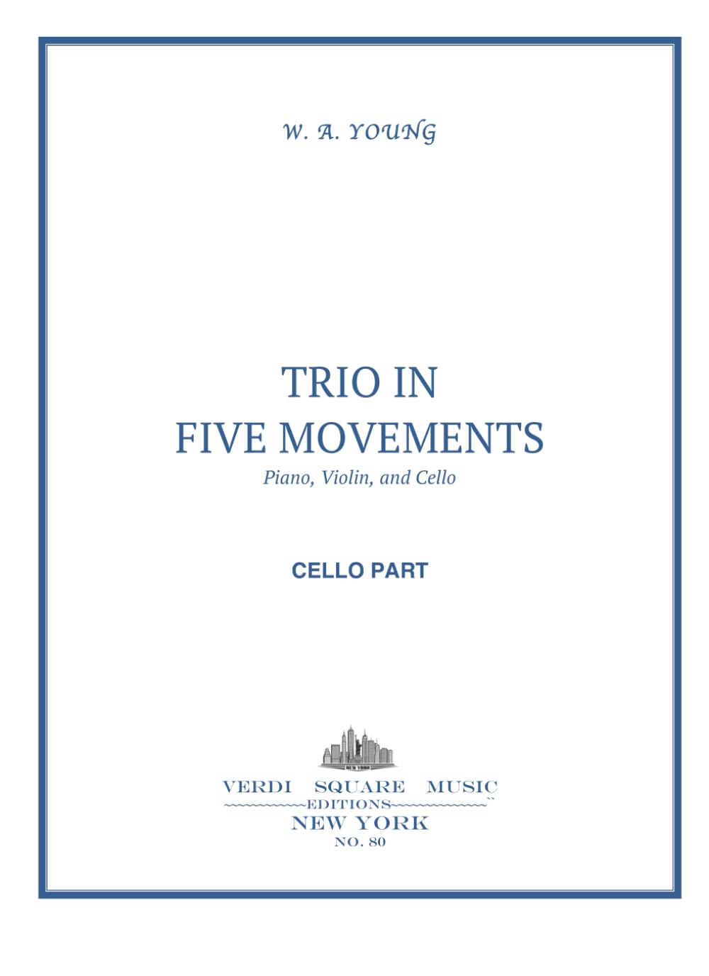 ler totalmente Trio in Five Movements: Cello Part (Classical Music Scores)