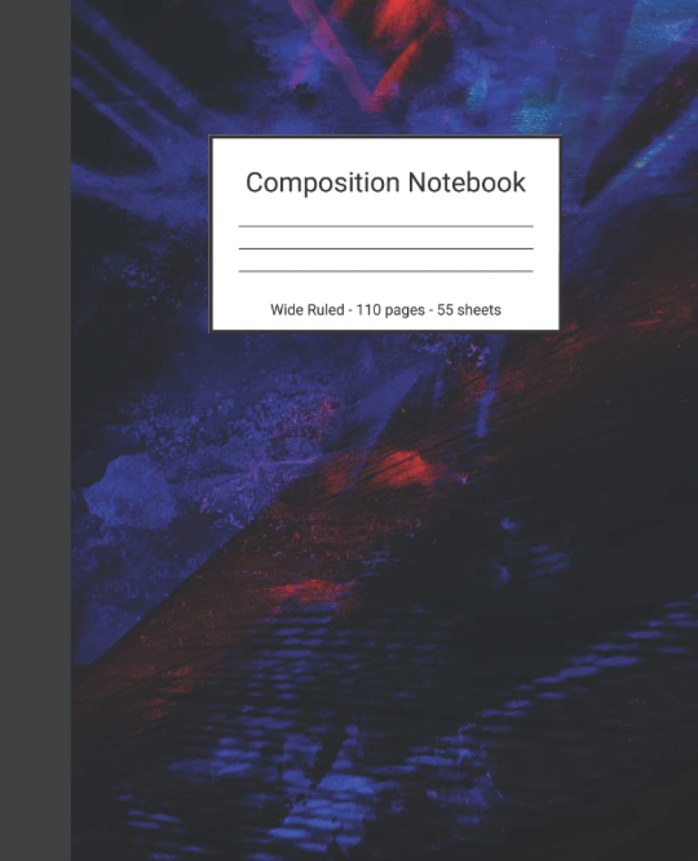 capítulo por capítulo baixar Composition Notebook: Wide Ruled Paper Notebook Journal - Black Blue And Red Abstract Art - Blank Wide Lined Workbook