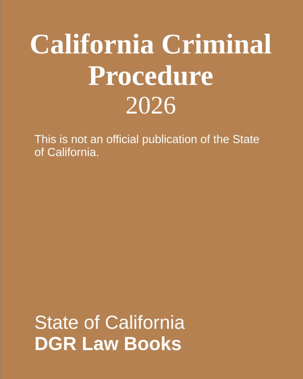 ler totalmente California Criminal Procedure