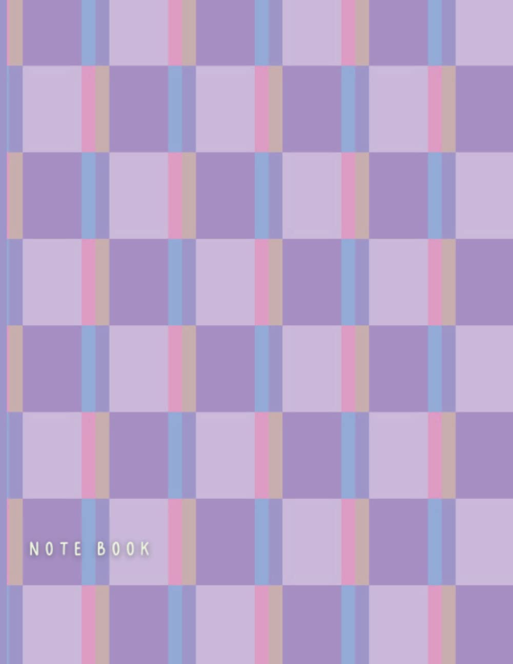 ler totalmente Checkered Notebook: Aesthetic, Checkerboard Pattern, Blank Lined Paperback Notebook Journal, Lavender Checkered Notebook Retro