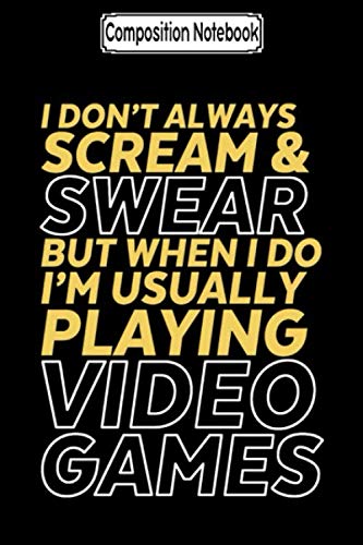 capítulo por capítulo baixar Composition Notebook: Funny gamer and gaming geek i don't always Journal Notebook Blank Lined Ruled 6x9 100 Pages