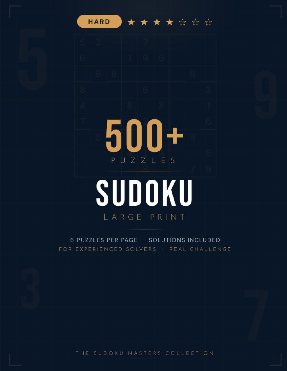 Hard Sudoku Puzzle Book for Adults: 500+ Large Print Challenging Puzzles with Solutions — Advanced Brain Games for Serious Puzzle Lovers: 2 Puzzles... Logic Skills | The Sudoku Masters Collection baixar livro de graça