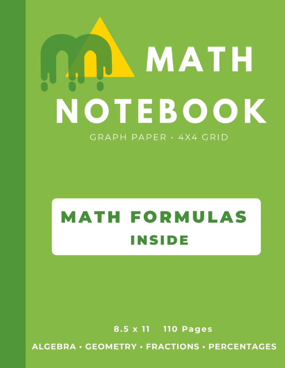 capítulo por capítulo baixar MATH NOTEBOOK: Graph Paper 4x4 Grid Notebook with Built-in Math Formula Reference Sheets for Algebra, Geometry, Fractions & Percentages – Ideal for Middle School & High School Students
