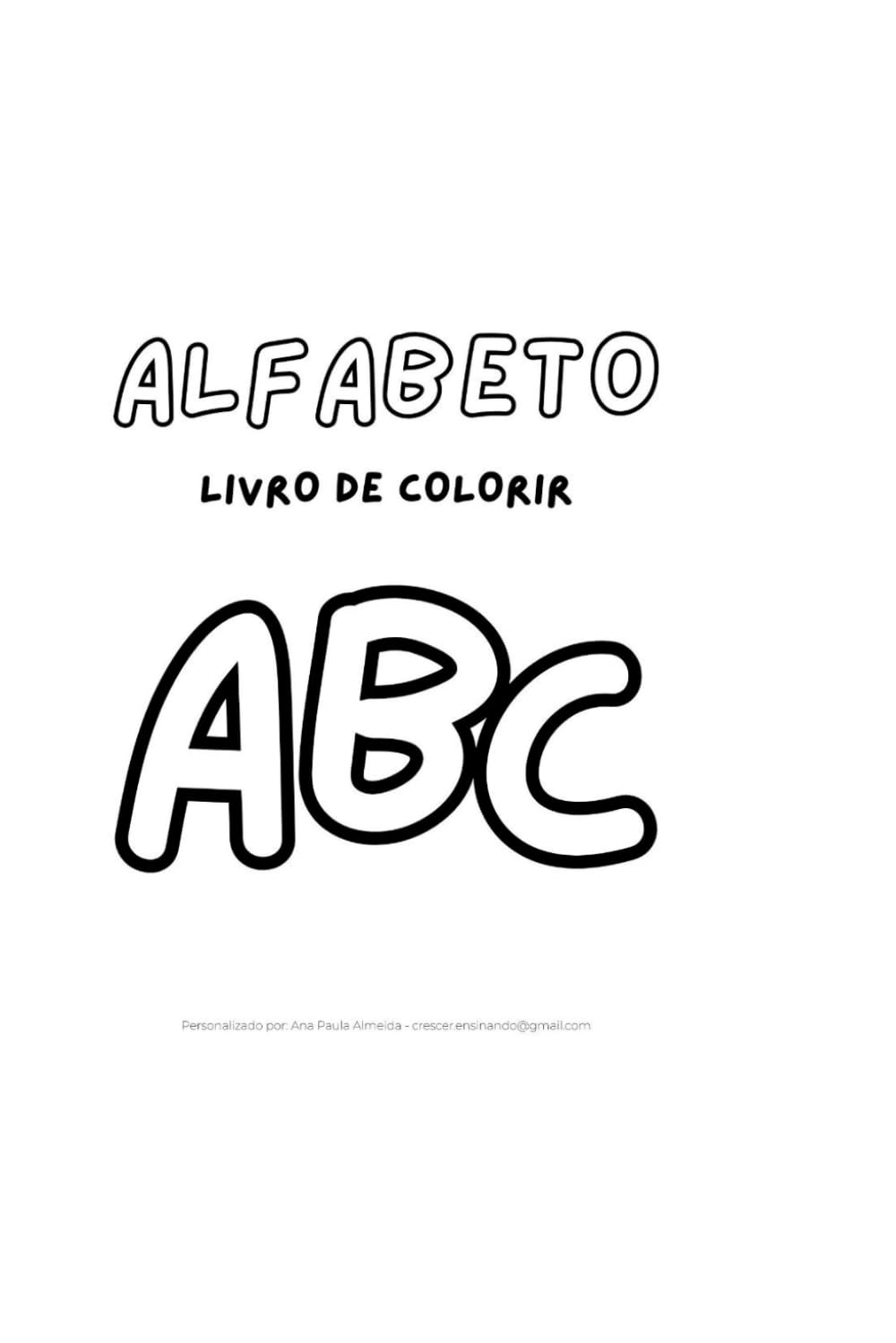 Alfabeto Para Colorir (Portuguese Edition) baixar livro de graça