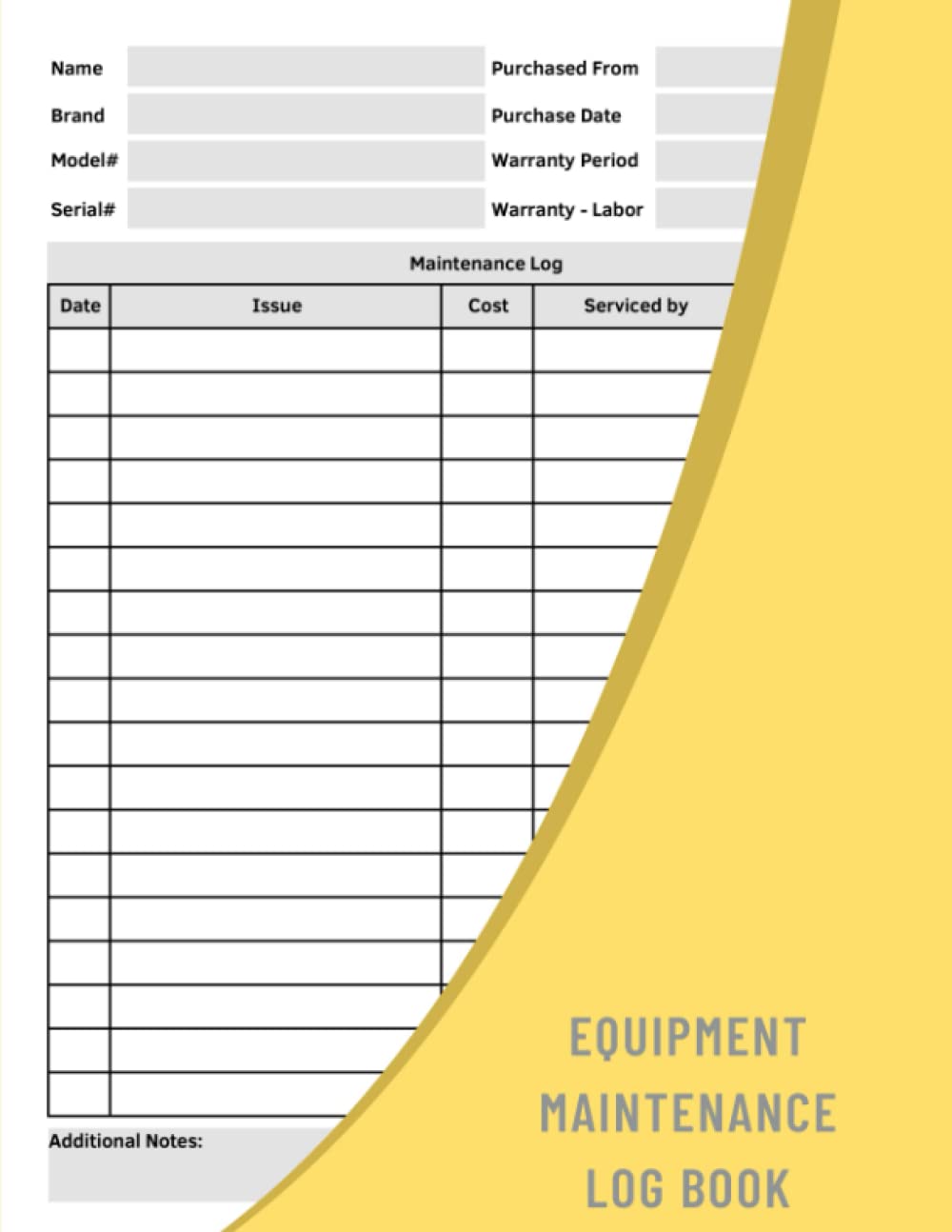Equipment Maintenance Log Book: A Record Book To Keep Track Of Maintenance Schedules And Make Sure That Each Piece Of Your Equipment Is Running Smoothly baixar livro de graça