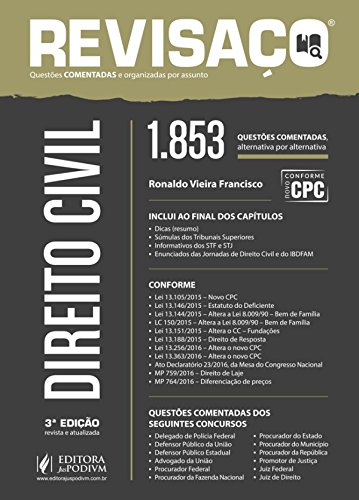 ler totalmente Direito Civil. 1.853 Questões Comentadas Alternativa por Alternativa - Coleção Revisaço