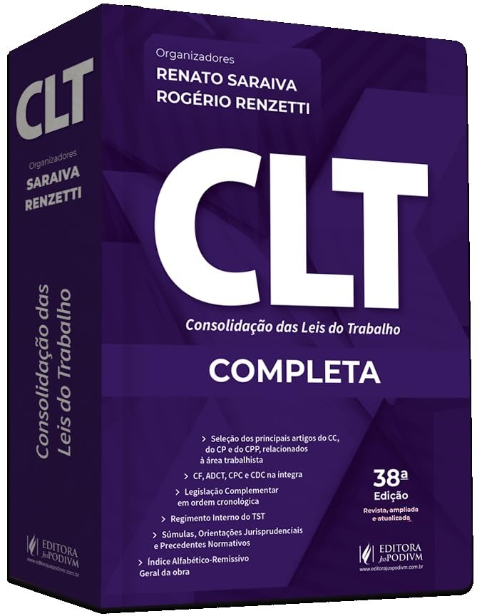 CLT - Consolidação das Leis do Trabalho - 43º Exame de Ordem 38Ed.2025