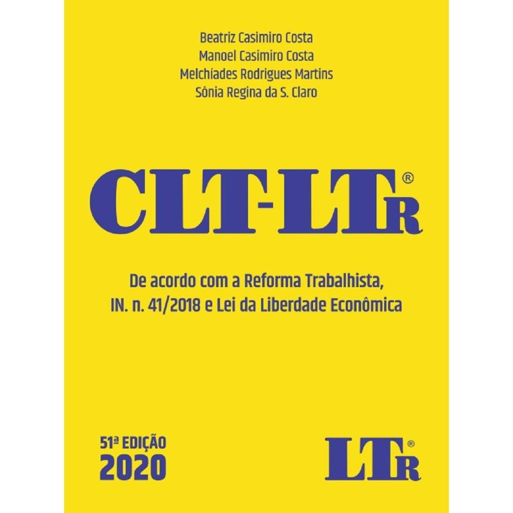 CLT Ltr 51ª Edição - 2020 baixar livro de graça
