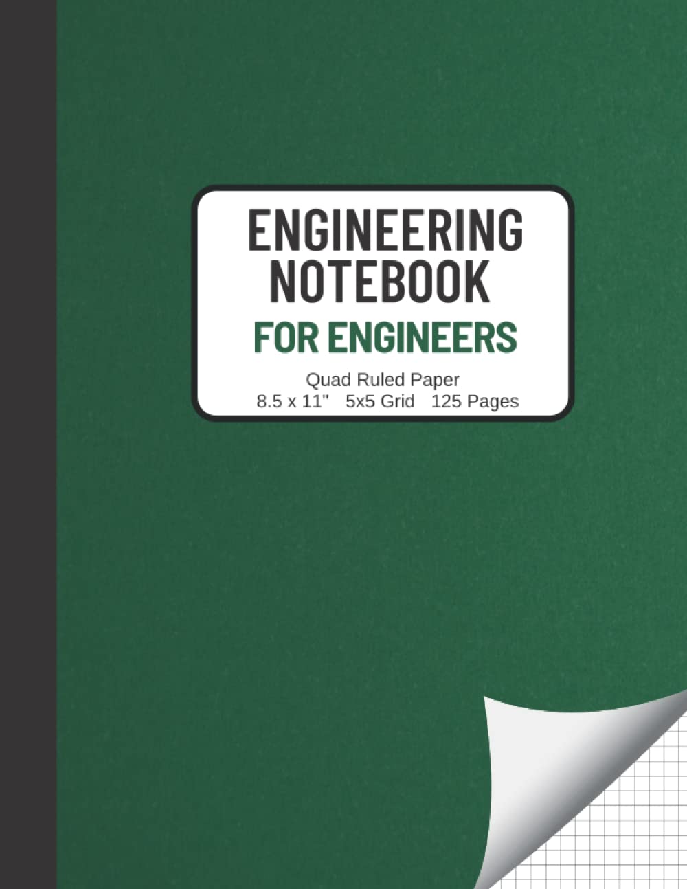 ler totalmente Engineering Notebook for Engineers: 125 Pages 5x5 Graph Paper with Table of Contents for Math, Science, Technology, Physics, Construction, Design, Students, Designers - Green Softcover