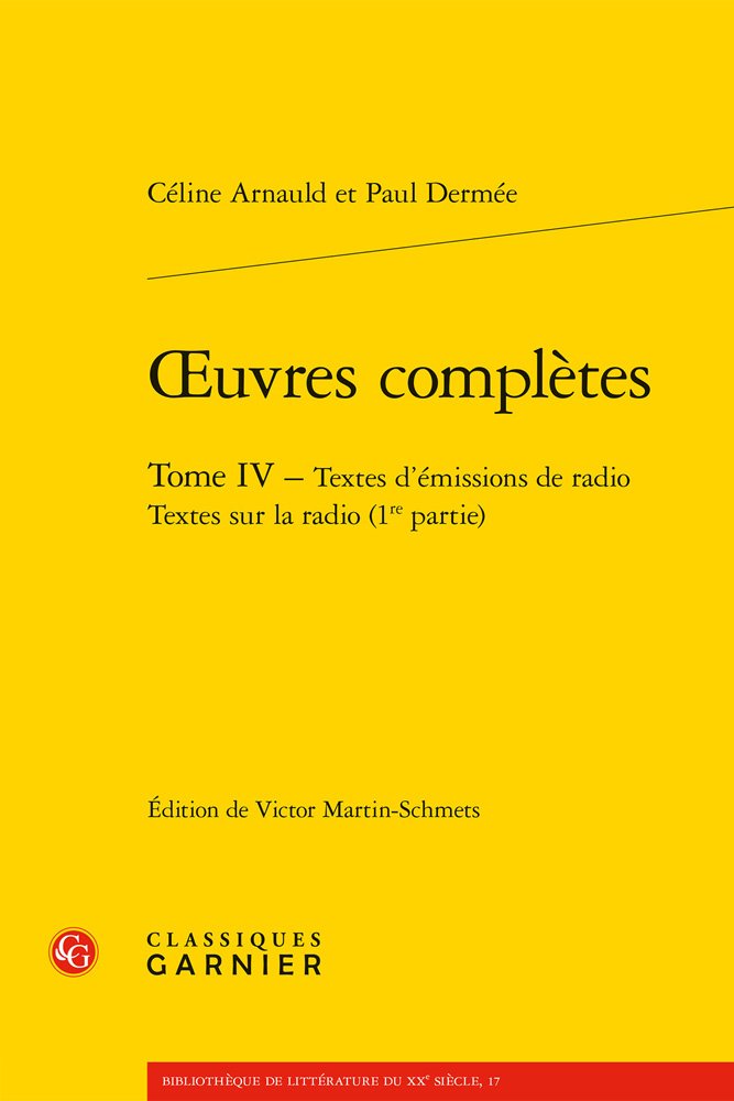 capítulo por capítulo baixar Oeuvres Completes. Tome IV - Textes d'Emissions de Radio Textes Sur La Radio (1re Partie): 17