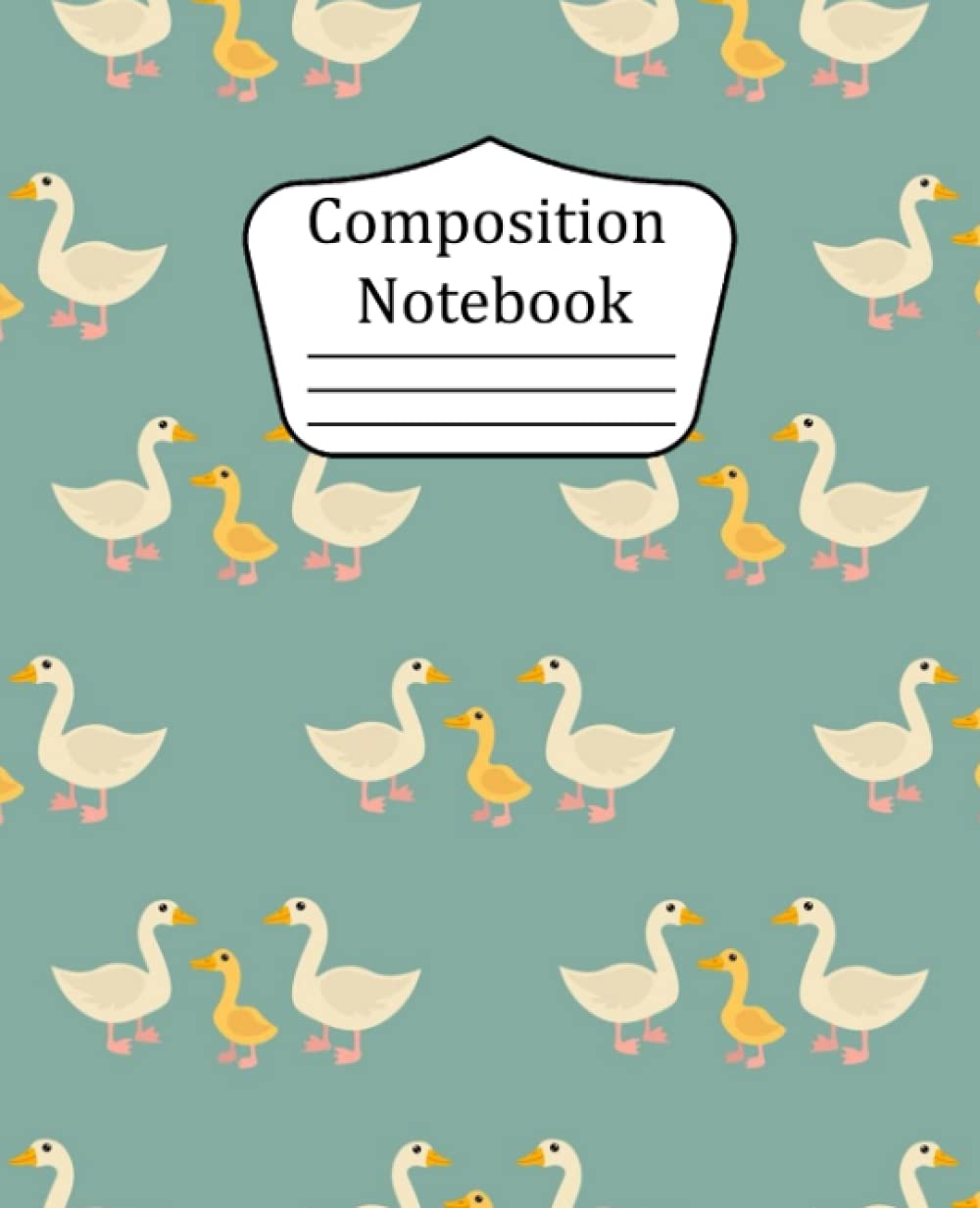 ler totalmente Composition Notebook: Goose 120 Sheets Wide Ruled Lined Book For School, Writing, Drawing or Doodling