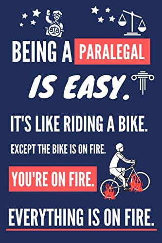 Being a Paralegal Is Easy. It's Like Riding a Bike: Funny Paralegal Gifts for Women. Novelty Red & Blue Notebook or Journal baixar o livro de graça