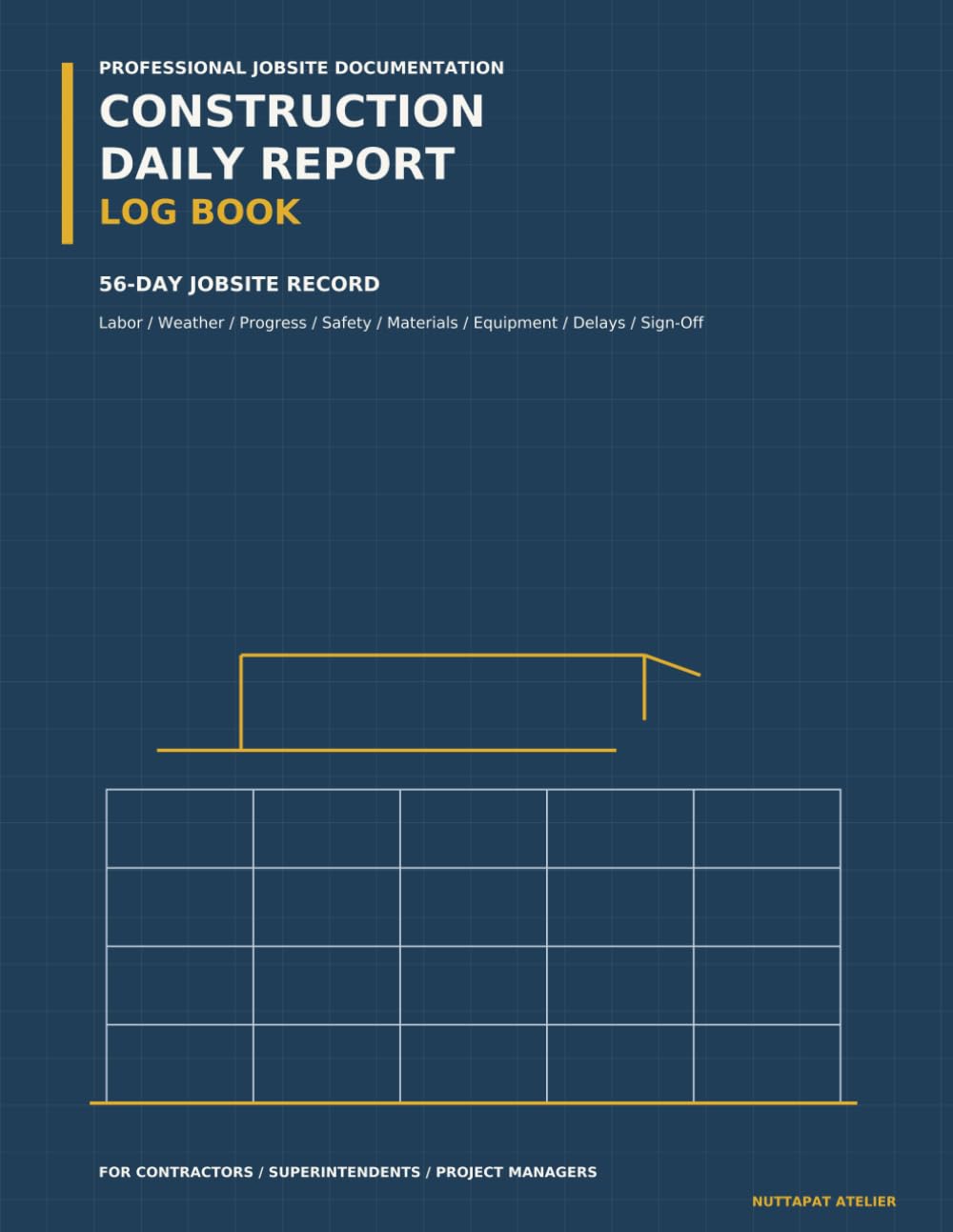 Construction Daily Report Log Book: 56-Day Jobsite Record for Contractors, Superintendents and Project Managers | Track Labor, Weather, Progress, Safety, Materials, Equipment and Delays baixar o livro de graça