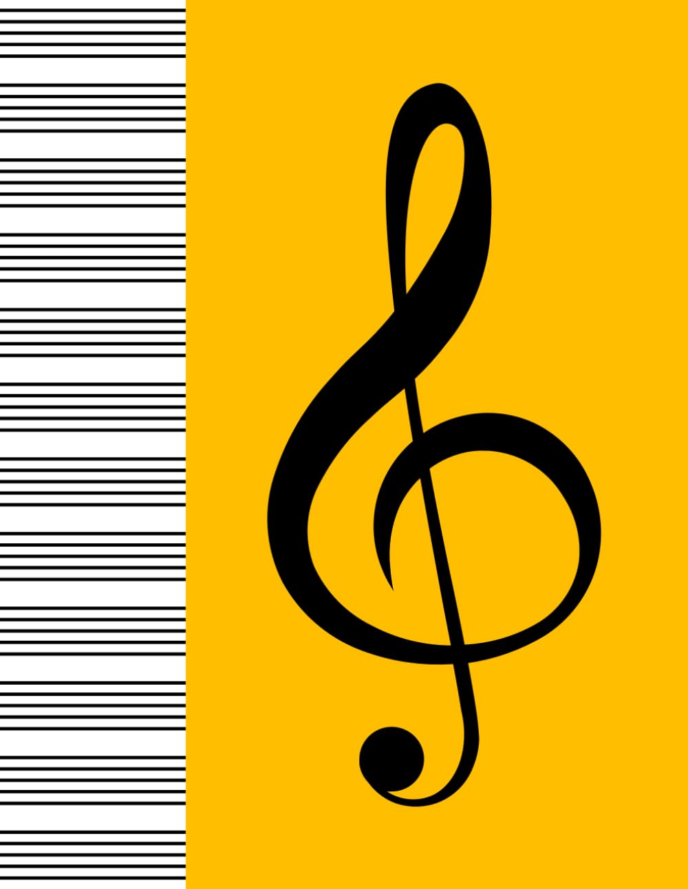 Blank Music Manuscript Paper for Composition (Yellow Cover): 12 Staves per Page, 160 Pages, 8.5 x 11 Inches baixar o livro de graça